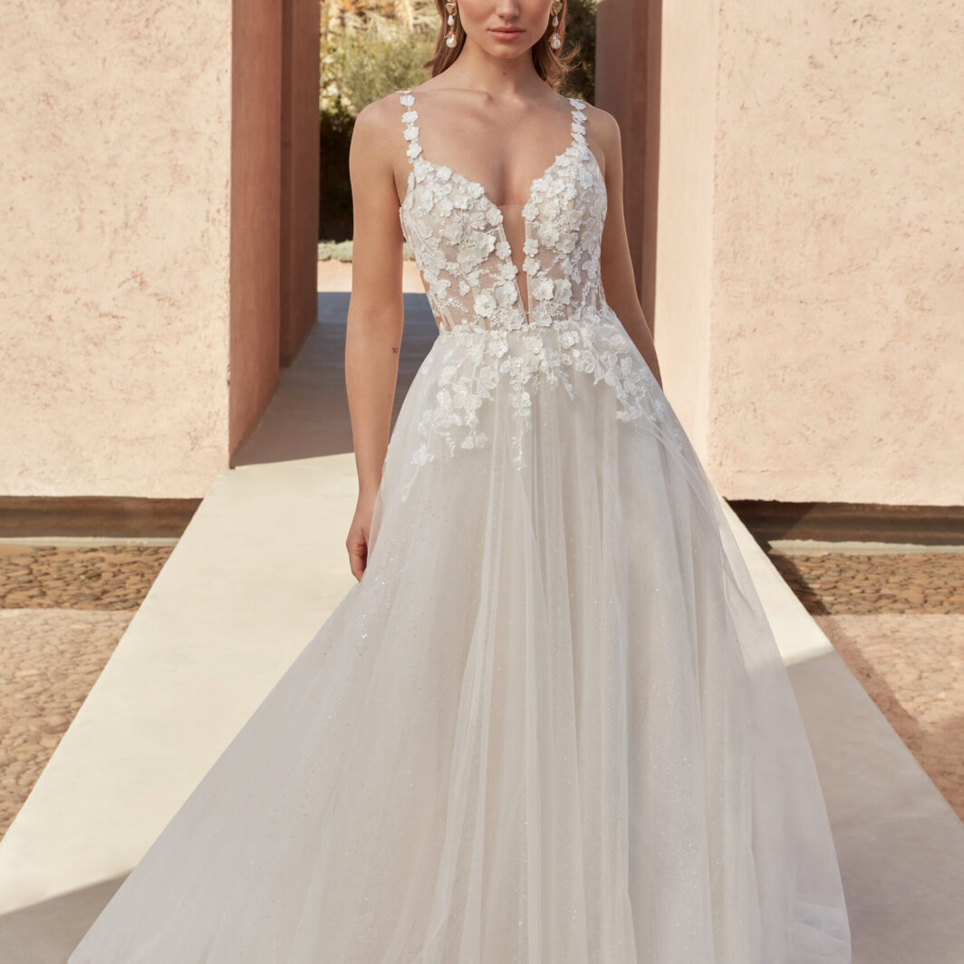 Svea - Brautkleid mit Spitze und Glitzer