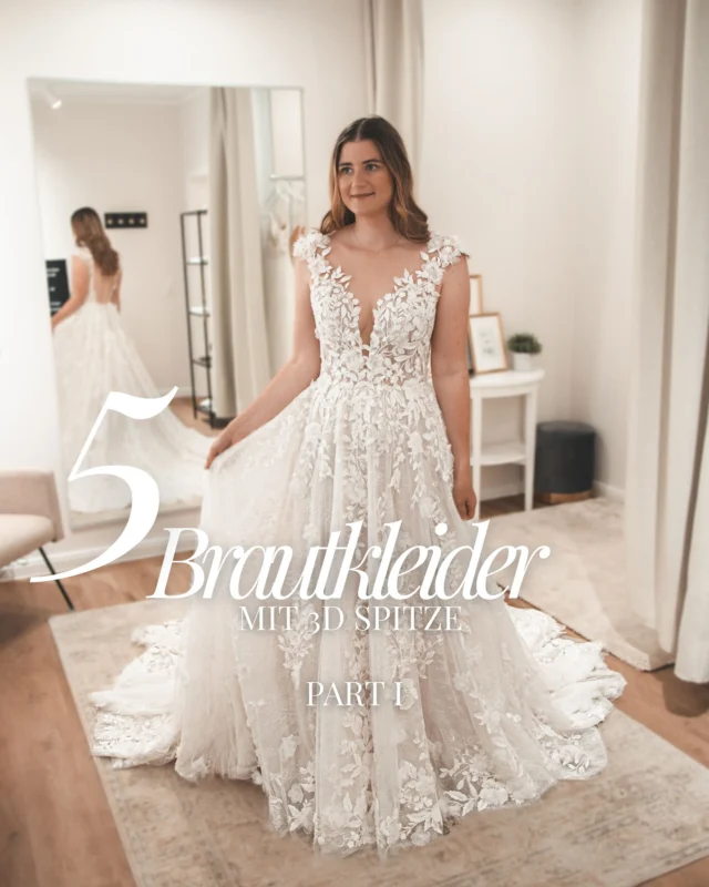 🤍 3D Spitze - Part I 🤍

3D Spitze bei Brautkleidern ist weiterhin im absoluten Trend auch für die Kollektion 2026. Egal ob bei A-Linien, Fit and Flare oder fließendem Chiffonrock - wir lieben die besonderen Details 🌸

Bist du auf der Suche nach deinem Brautkleid? Dann probier dich bei uns in absoluter Privatsphäre durch verschiedene Stile von internationalen Top Designern 🤍

Alle freien Termine sowie verfügbare Kleider findest du auf unserer Website unter www.prettyyou-brautmode.de (Link in Bio) 🤍

#Brautmode #Brautkleider #Stade #Hamburg #Bremen #Cuxhaven #Oldenburg #Bremerhaven #Brautkleid #heiraten #Hochzeit #Bridetobe #Braut2026 #Braut2025 #heiratenincuxhaven #heirateninoldenburg #heirateninbremen #heirateninstade #heirateninbremerhaven #trends #verlobt #verlobung #bridetobe #cleanebrautkleider #2026